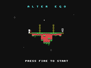 Alter Ego title screen for Commodore 64